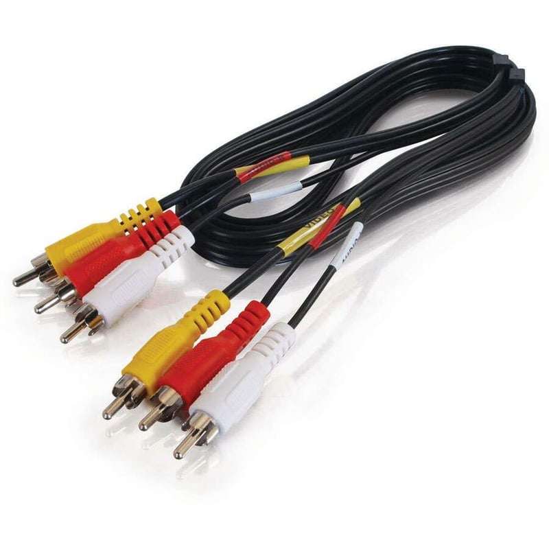50FT A/V RCA CABLE BLACK 3-RCAM VALUE - Thumbnail 2