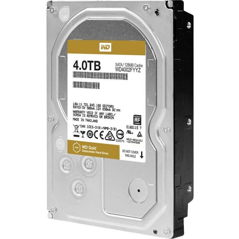 WD Gold 4TB high-capacity datacenter hard drive - Thumbnail 2
