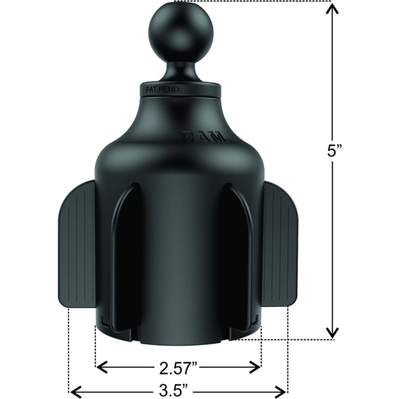 RAM Mounts X-Grip Vehicle Mount for Phone Mount, Handheld Device, Cup Holder - Thumbnail 2