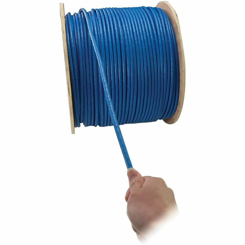 Eaton Tripp Lite Series Cat8 25G/40G Solid Core S/FTP Bulk Ethernet Cable, CMR Rated, Blue, 1000 ft. (305 m) - Thumbnail 2