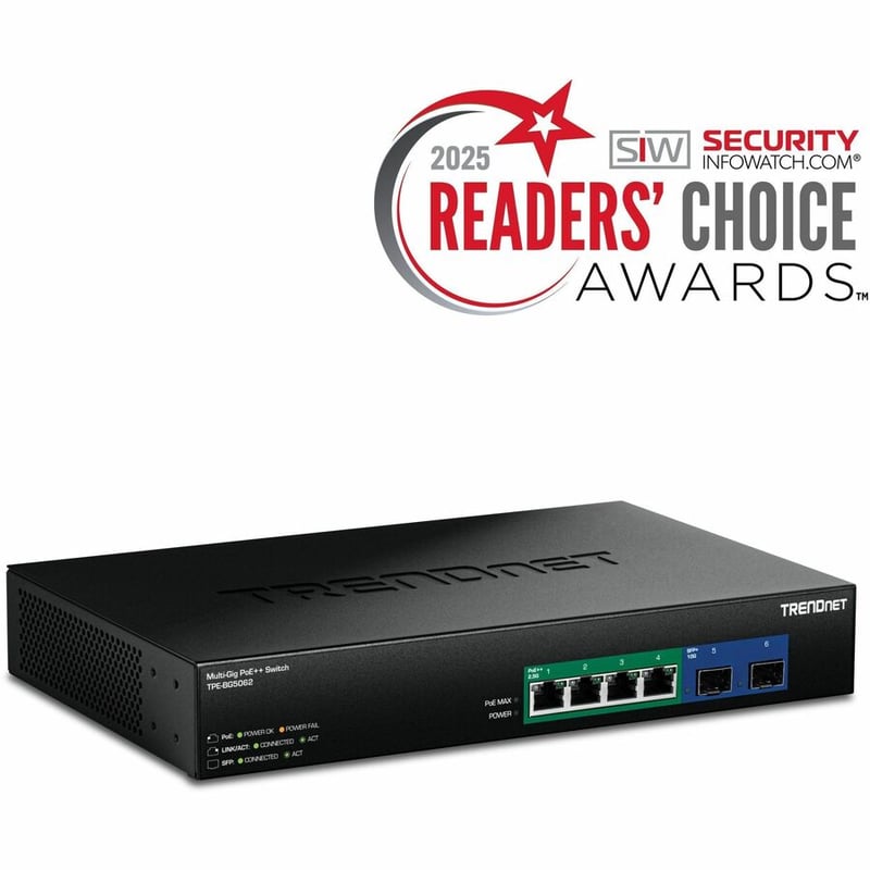 6-PORT 2.5G GAN POWER POE++ SW ITCH WITH 10G SFP+ PORT 240W - Thumbnail 2