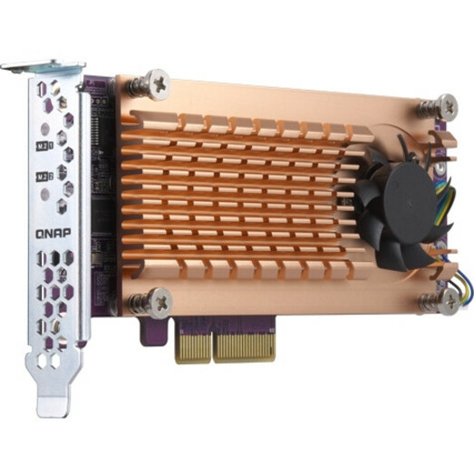 QNAP Dual M.2 22110/2280 SATA SSD Expansion Card - Thumbnail 2