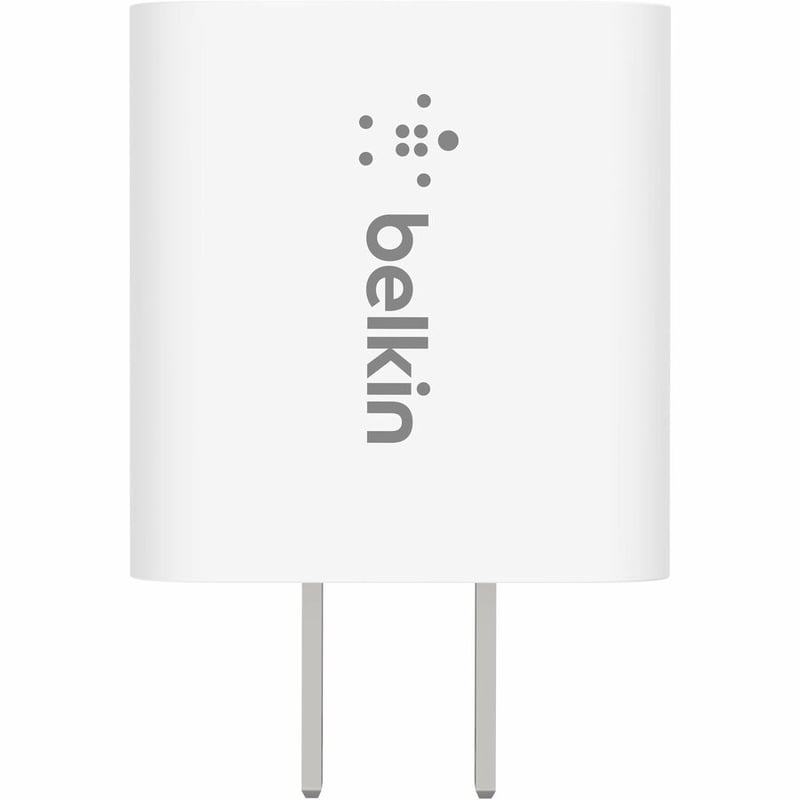 Belkin 20W Portable USB-C Wall Charger - 1xUSB-C - Fast Charging - Power Adapter - White (2 Pack) - Thumbnail 2