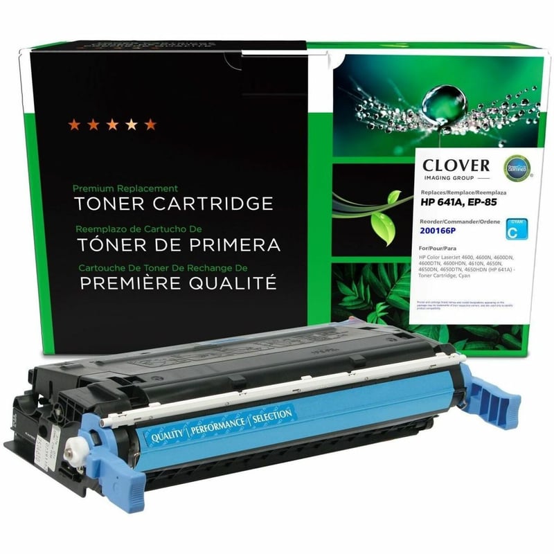 Clover Imaging Remanufactured Cyan Toner Cartridge for HP 641A (C9721A) - Thumbnail 1