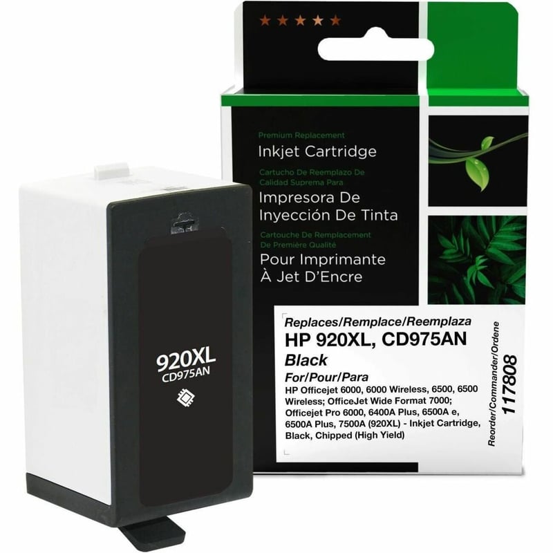 Clover Imaging Remanufactured High Yield Black Ink Cartridge for HP 920XL (CD975AN) - Thumbnail 1