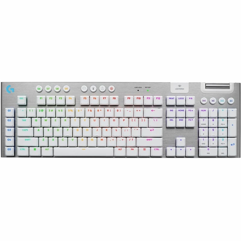 G915 X LIGHTSPEED TACTILE WHITE GAMING KEYBOARD - Thumbnail 1