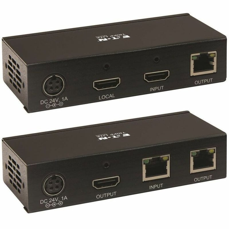 Tripp Lite by Eaton HDMI over Cat6 Extender Kit Transmitter and Receiver with Repeater 4K 60Hz 4:4:4 IR HDR PoC 230 ft. TAA - Thumbnail 2