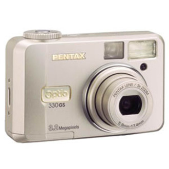 Pentax Optio 330GS 3.2 Megapixel Compact Camera - Silver - Thumbnail 2