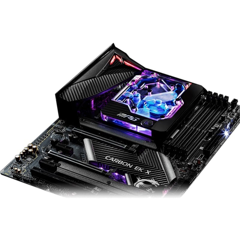 MSI MPG Z490 CARBON EK X Desktop Motherboard - Intel Z490 Chipset - Socket LGA-1200 - Intel Optane Memory Ready - ATX - Thumbnail 3