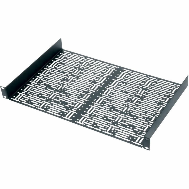 Middle Atlantic 1RU Universal Mounting Rack Shelf - 11.5in Depth - Black