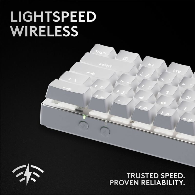 PRO X 60 LIGHTSPEED - WHITE TACTILE MECHANICAL GAMING KEYBOARD - Thumbnail 3
