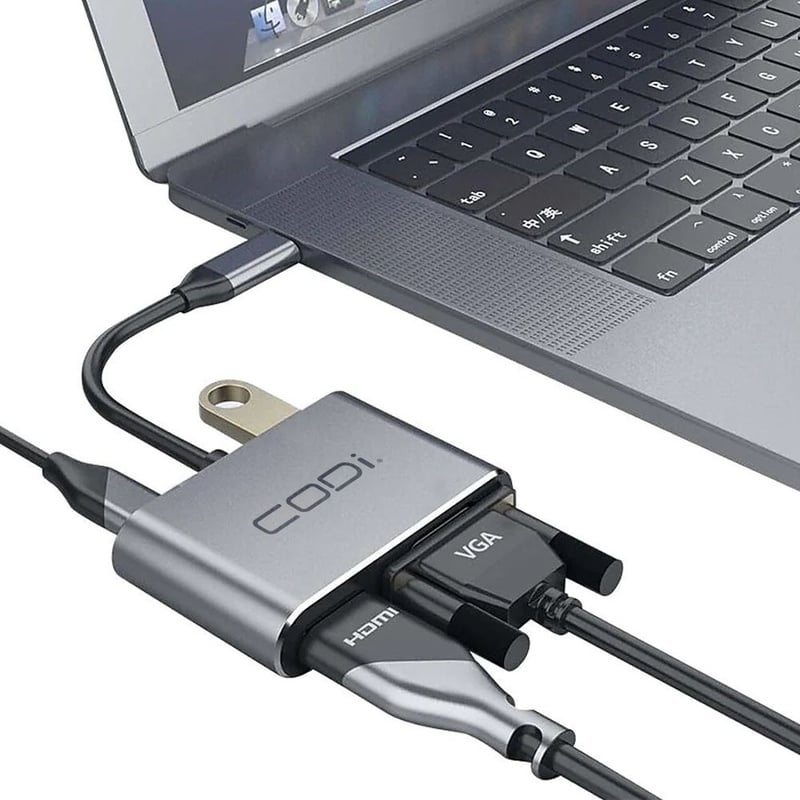 CODi 4-In-1 USB-C Display Adapter (HDMI, VGA, USB-C PD, USB-A 3.0) - Thumbnail 4