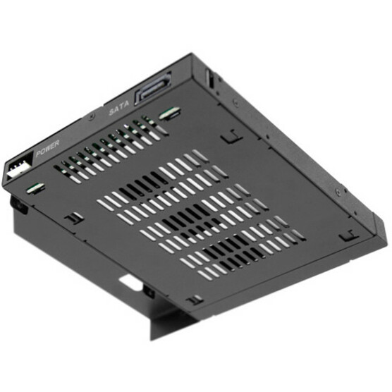 Icy Dock ToughArmor MB411SKO-B Drive Bay Adapter for 5.25" - Serial ATA/600 Host Interface Internal - Black - Thumbnail 4