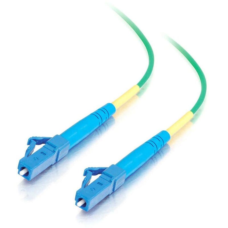 C2G-10m LC-LC 9/125 OS1 Simplex Singlemode PVC Fiber Optic Cable - Green - Thumbnail 1