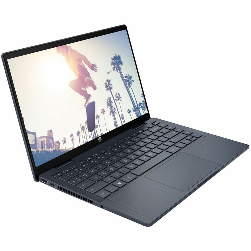 HP Pavilion x360 14-ek2000 14-ek2000nr 14" Touchscreen Convertible 2 in 1 Notebook - Full HD - Intel Core 3 100U - 8 GB - 256 GB SSD - Space Blue, Ash Gray - Thumbnail 4