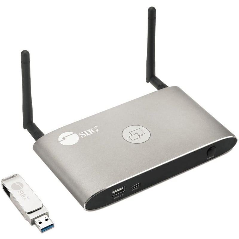 4K Dual View Wireless Media Presentation Switch Gateway - For Meetings & Boardroom Presentation - Thumbnail 1