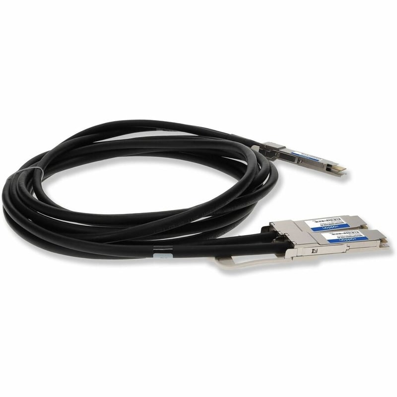 AddOn Cisco® QDD-2QSFP28-400-CU2M Compatible TAA Compliant 200GBase-CU QSFP-DD 200G to 2xQSFP28 100G NRZ Direct Attach Cable (Passive Twinax, 2m) - Thumbnail 5