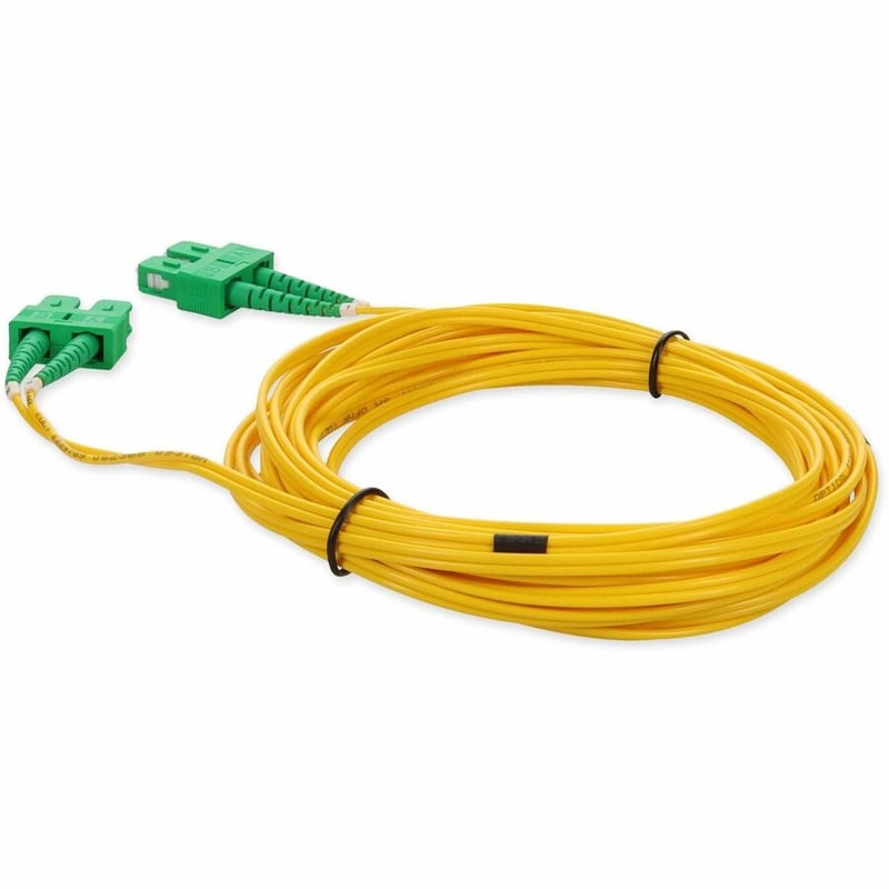 AddOn 6m ASC to ASC Yellow OS2 Duplex OFNR (Riser-Rated) SMF Fiber Patch Cable - Thumbnail 3