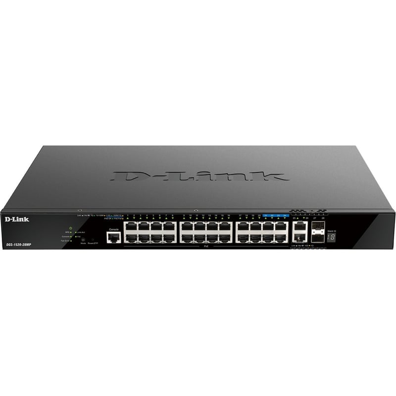 D-Link DGS-1520-28MP Layer 3 Switch - Thumbnail 1