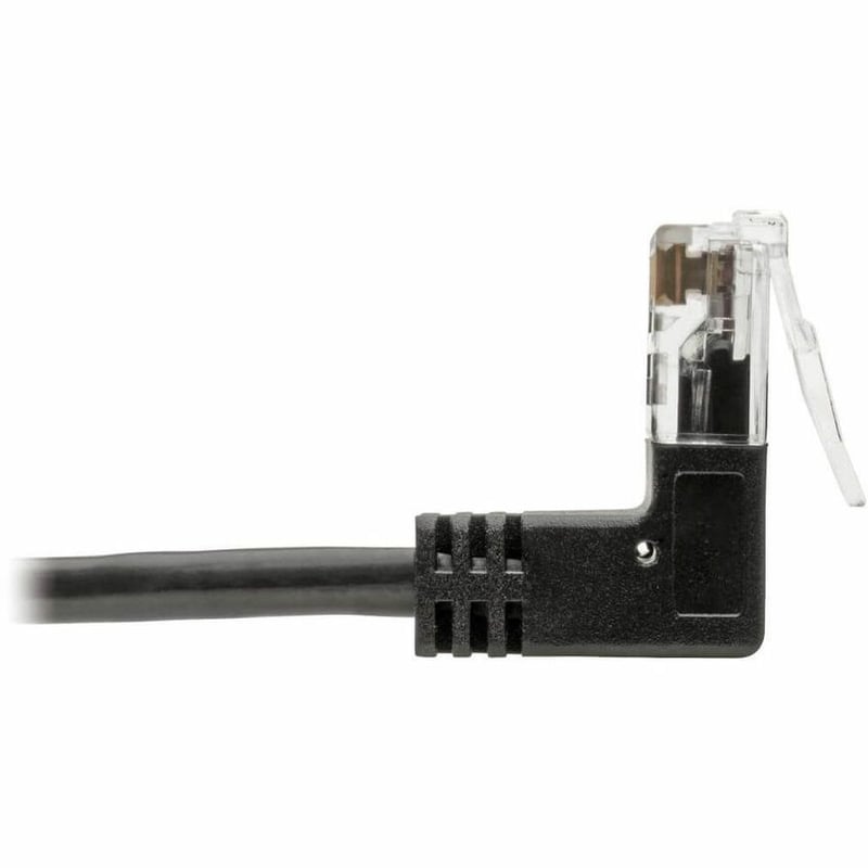 Tripp Lite by Eaton Right-Angle Cat6 Gigabit Snagless Molded Slim UTP Ethernet Cable (RJ45 M/M) Black 1 ft. (0.31 m) - Thumbnail 4