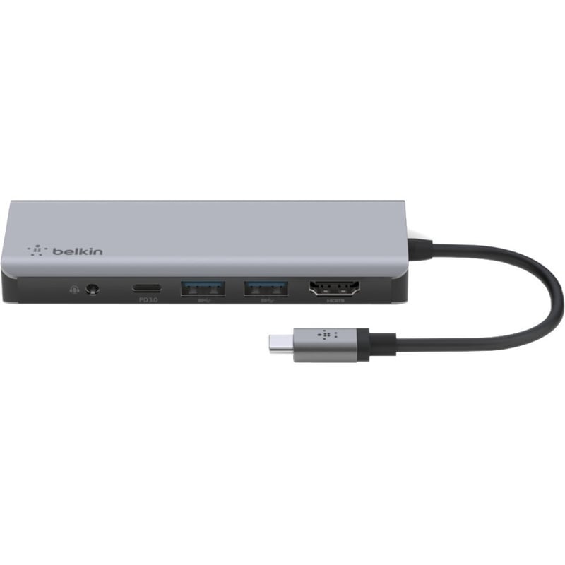 Belkin USB-C 7-in-1 Multiport Adapter, Laptop Docking Station, 2x USB-A 3.1 Gen 2, 4k HDMI 2.0, 100W Power Delivery 3.0 - Thumbnail 4