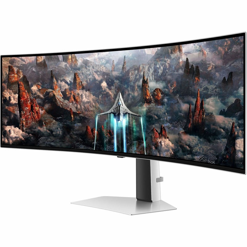 49IN CURVED 32:9 OLED FULLY STAND USB HUB SPKR FREESYNC 3YR TAA - Thumbnail 1