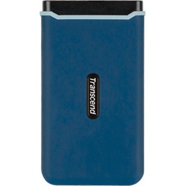 Transcend ESD370C 250 GB Portable Rugged Solid State Drive - External - Navy Blue - Thumbnail 2