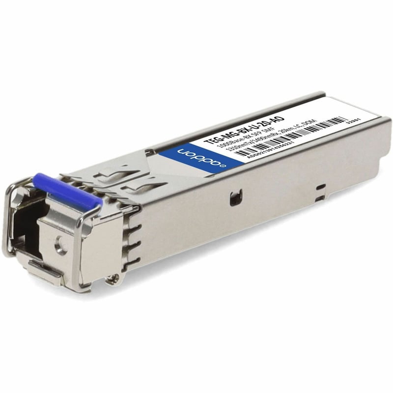 AddOn TRENDnet TEG-MG-BX-U-20 Compatible TAA Compliant 1000Base-BX SFP Transceiver (SMF, 1310nmTx/1490nmRx, 20km, LC, DOM) - Thumbnail 1