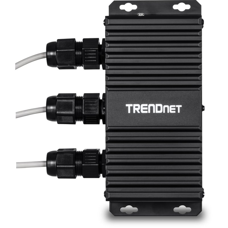 TRENDnet 2-Port Industrial Outdoor Gigabit UPoE Extender, Extends 100m- Total Distance Up to 200m (656'), Supports PoE (15.4W), PoE+(30W), UPoE(60W), IP67 Housing, TI-EU120 - Thumbnail 3