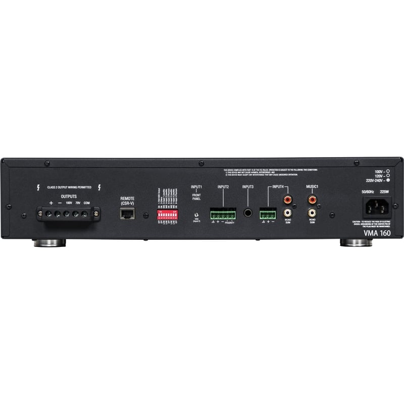 JBL Commercial VMA160 Amplifier - 60 W RMS - 1 Channel - Thumbnail 2
