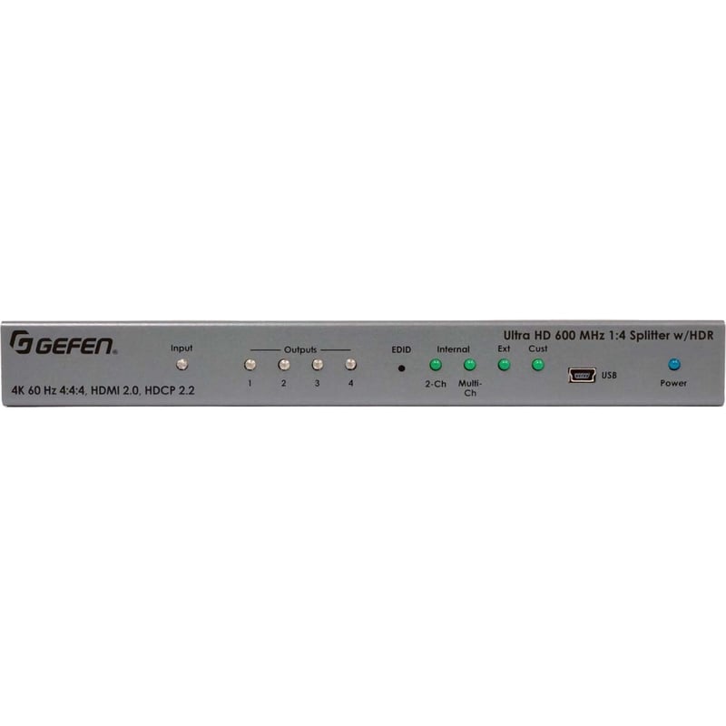 Gefen Ultra HD 600 MHz 1:4 Splitter for HDMI w/ HDR - Thumbnail 1