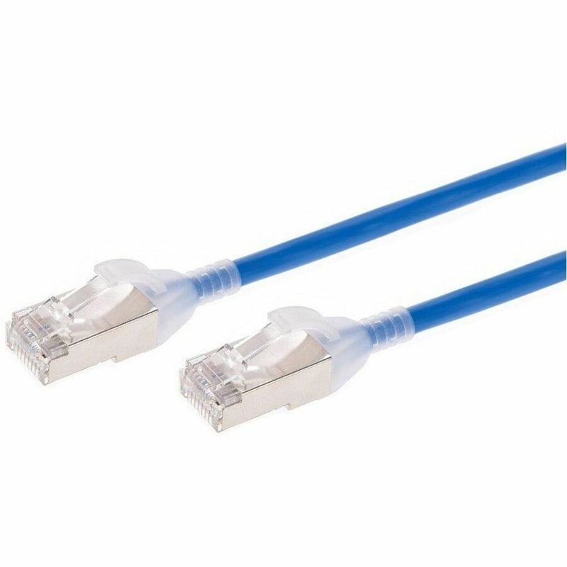 MONOPRICE SLIMRUN CAT6A ETHERNET PATCH CABLE - SNAGLESS_ DOUBLE SHIELDED_ COMPON - Thumbnail 1