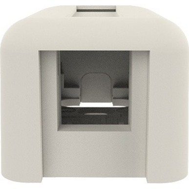Ortronics Keystone Plastic Surface Mount Box - Single Port - Fog White - Thumbnail 2