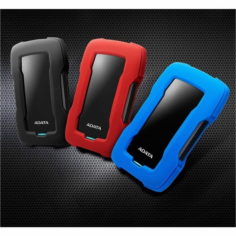 Adata HD330 AHD330-1TU31-CBL 1 TB Portable Hard Drive - External - Blue - Thumbnail 2