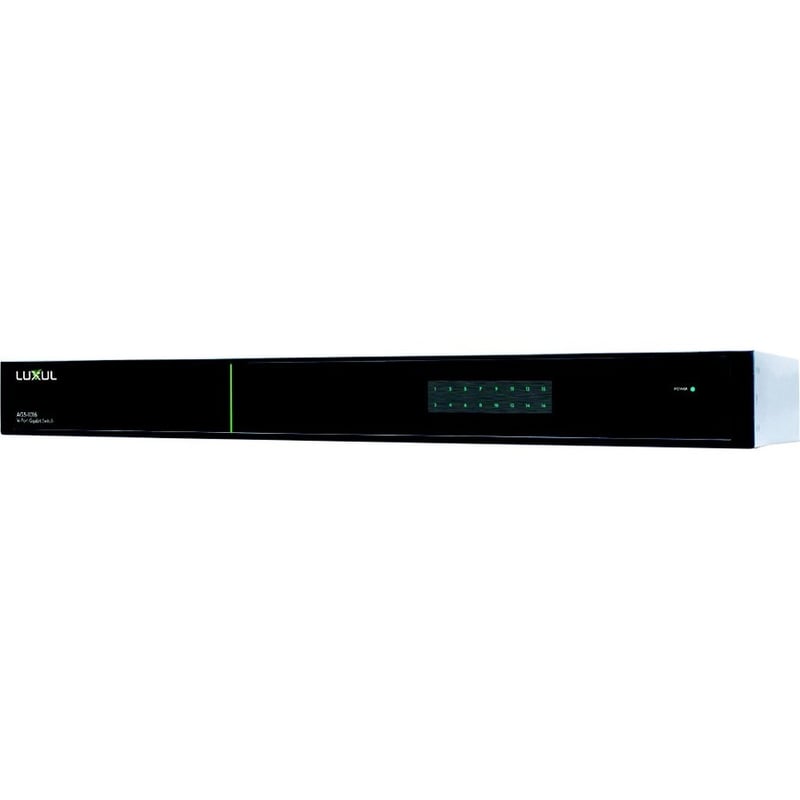 Luxul AV Series 16-Port Gigabit Rackmount Switch with US Power Cord