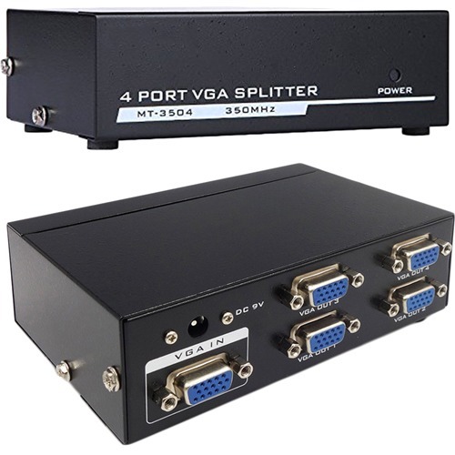 4XEM 4-Port VGA Splitter 350 MHz - Thumbnail 1