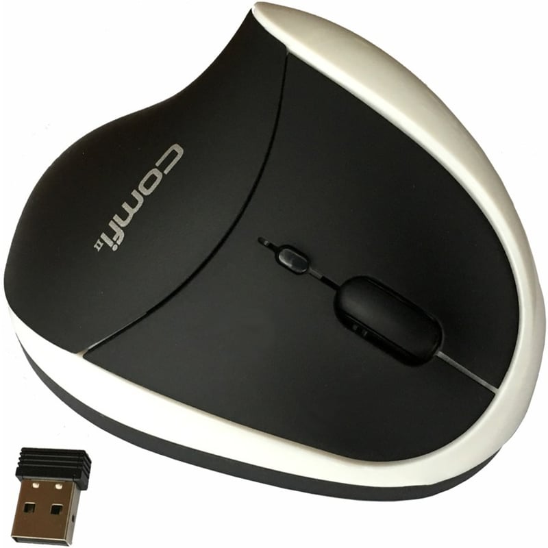 COMFI II WIRELESS ERGONOMIC COMPUTER MOUSE WHITE - Thumbnail 1