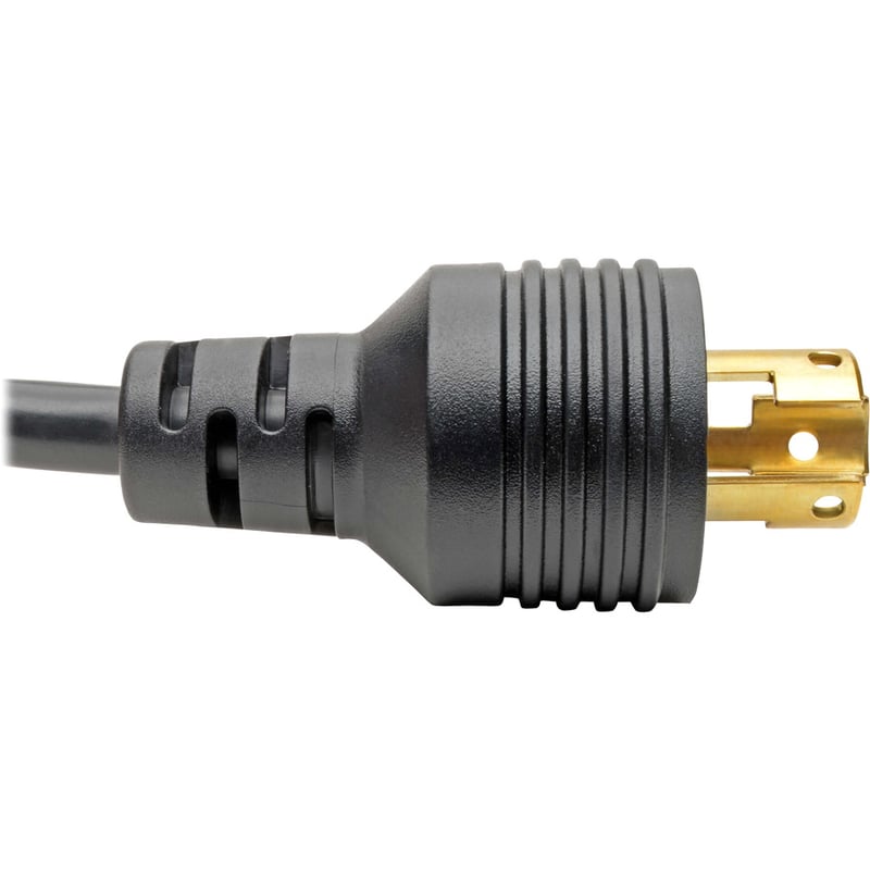 Eaton Tripp Lite Series Power Cord Adapter, NEMA 5-15R to NEMA L5-15P - Heavy-Duty, 15A, 120V, 14 AWG, 1 ft. (0.31 m), Black - Thumbnail 3