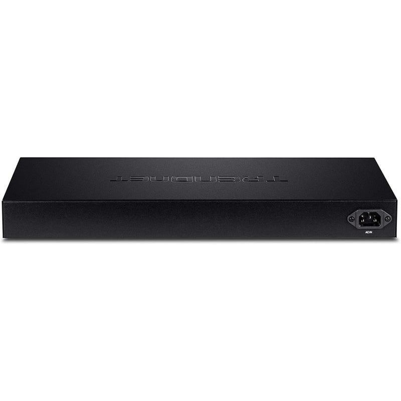 TRENDnet 20-Port Gigabit Web Smart 370W PoE+ Switch; TPE-1620WSF; 16 Gigabit PoE+ Ports; 4 Shared Gigabit Ports(RJ-45 or SFP); 370W PoE Budget;Managed PoE+ Ethernet Network Switch; Lifetime Protection - Thumbnail 4