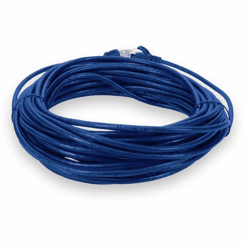 AddOn 15ft Blue CAT 6 Slim PVC Ethernet Cable Non-Booted RJ-45 M/M - Thumbnail 4