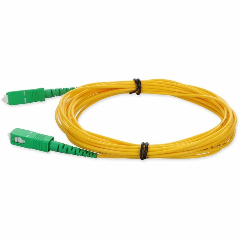 AddOn 2m ASC to ASC Yellow OS2 Simplex OFNR (Riser-Rated) SMF Fiber Patch Cable - Thumbnail 2