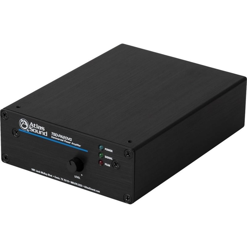 AtlasIED TSD-PA20VG Amplifier - 20 W RMS - 1 Channel - Black - Thumbnail 3
