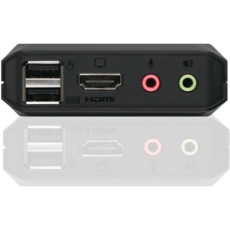 IOGEAR 2-Port 4K KVM Switch with HDMI, USB and Audio Connections - Thumbnail 3