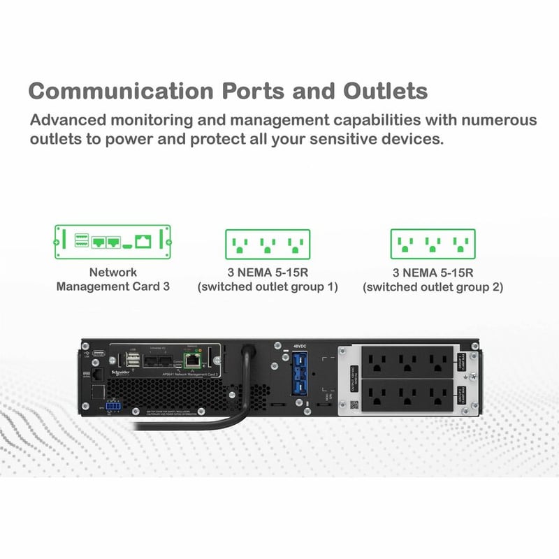 APC by Schneider Electric Smart-UPS SRT 1500VA RM 120V Network Card
