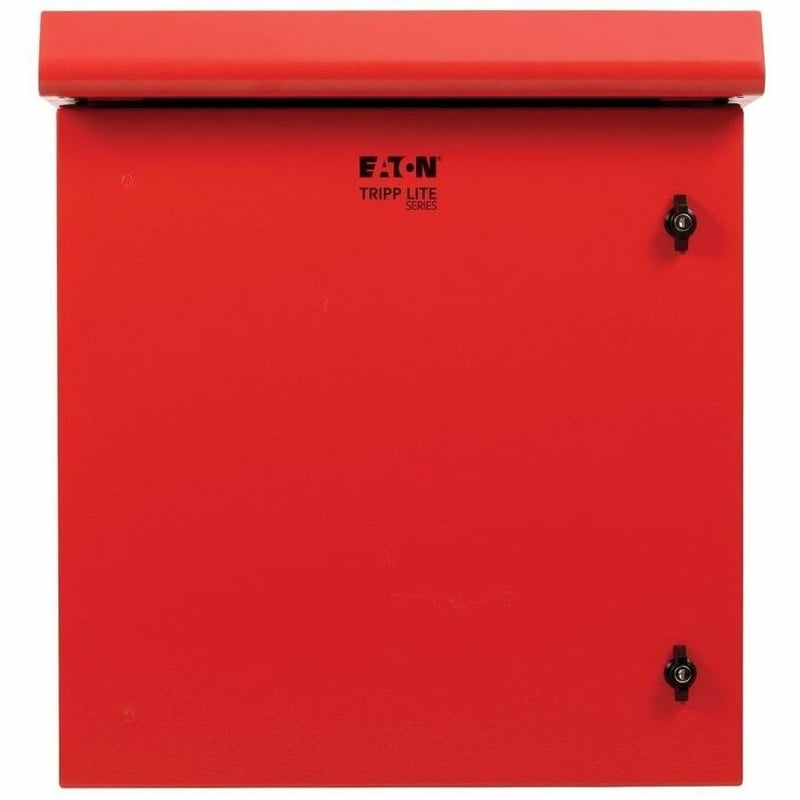 Eaton Tripp Lite Series SmartRack Industrial Enclosure - NEMA 3R, Wall Mount, Metal, Locking, Fan With Thermal Switch, 23 in. Depth, 12U, Red - Thumbnail 5