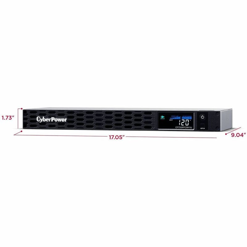 CYBERPOWER CP700PFCRM1U UPS 6 NEMA 5-15R NEMA 5-15P 3 YR WTY - Thumbnail 3