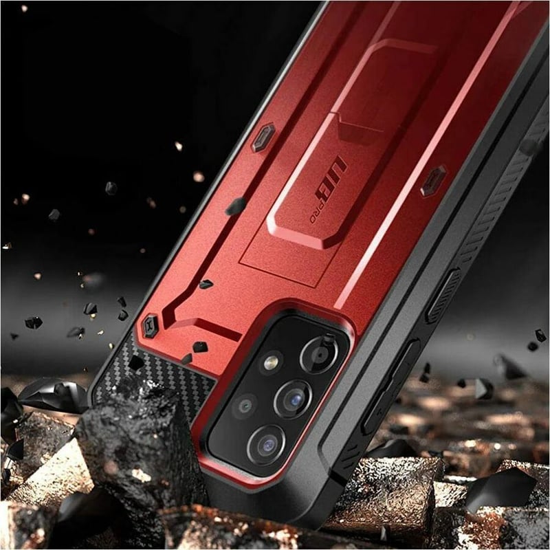 GALAXY A52 UNICORN BEETLE PRO RUGGED HOLSTER CASE-METALLIC RED - Thumbnail 3