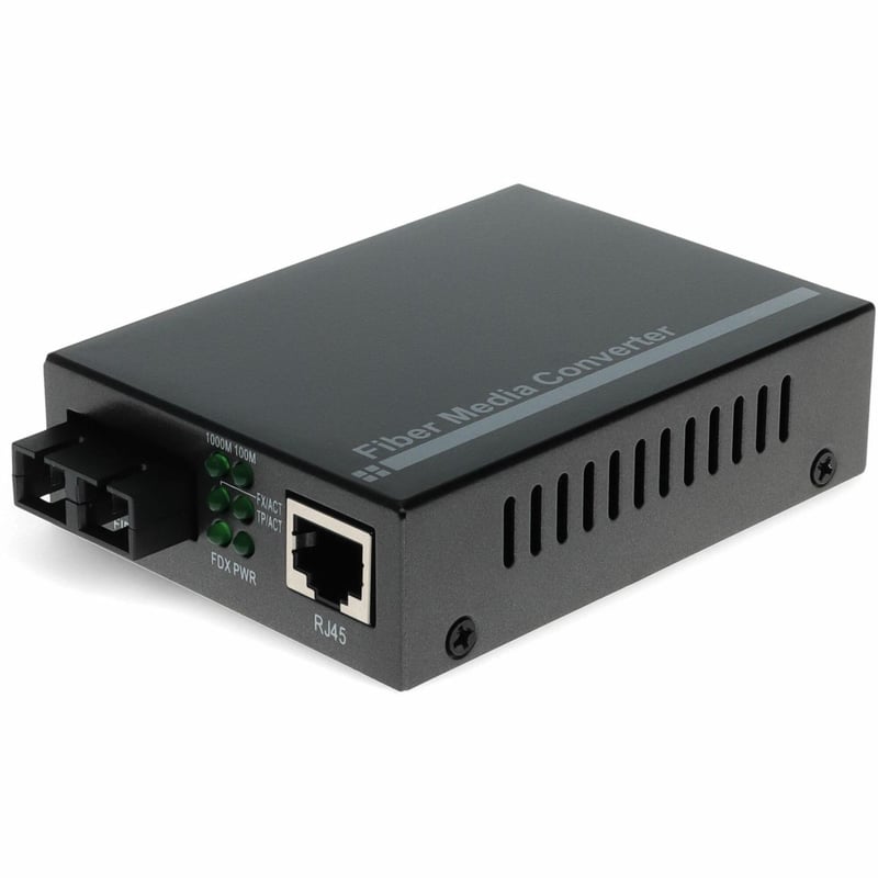 AddOn 10/100/1000Base-TX(RJ-45) to 1000Base-LX(SC) SMF 1310nm 40km Media Converter - Thumbnail 1