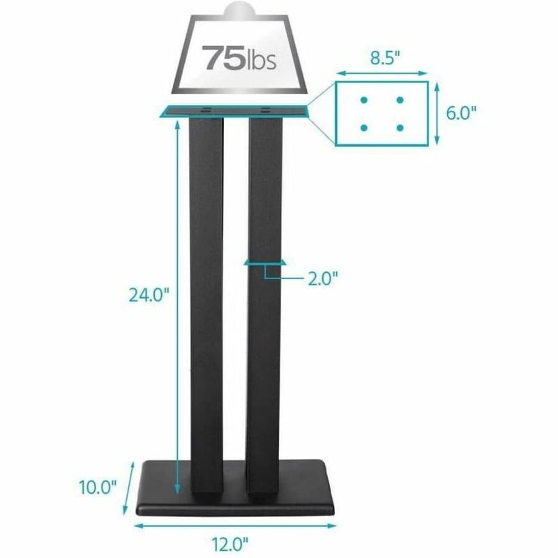 MONOLITH BY MONOPRICE 24IN SPEAKER STAND (EACH) - Thumbnail 4