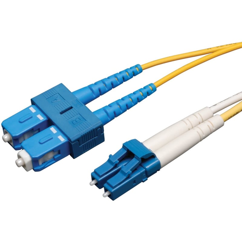 Eaton Tripp Lite Series Duplex Singlemode 9/125 Fiber Patch Cable (LC/SC), 5M (16 ft.) - Thumbnail 1